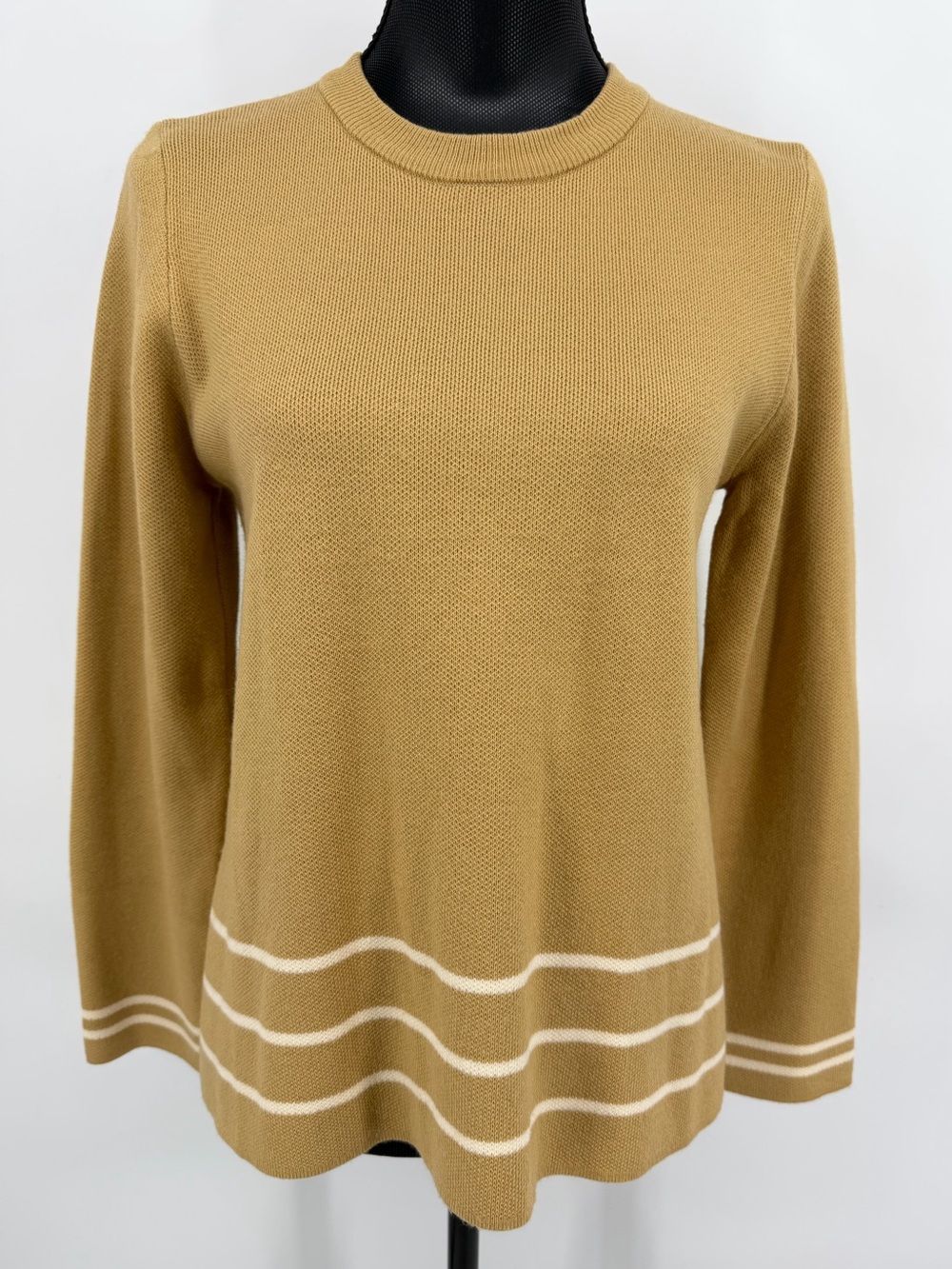 Tuckernuck Olympia Knit Sweater Camel Tan Size S